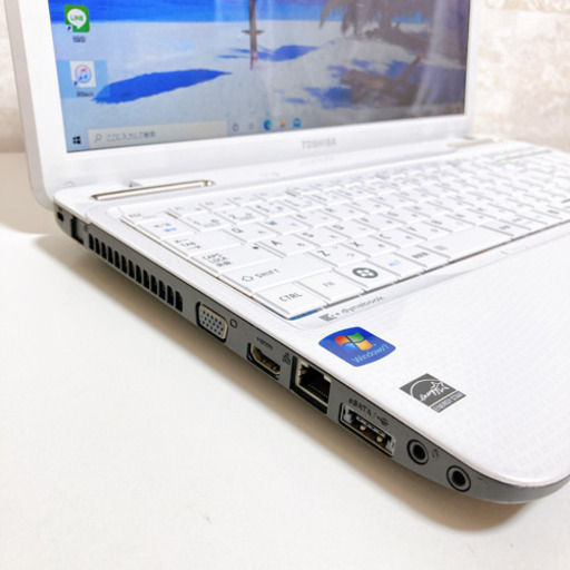 【美品】東芝 ノートパソコン Blu-ray対応 新品SSD搭載