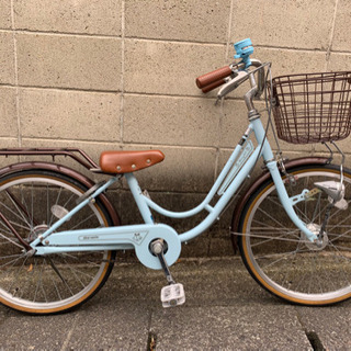 【子供自転車】丸石製　美品❗️ 20インチ  2色タイヤ、LED...