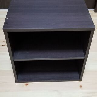 ！受取人決定済み！[美品]2段　カラーボックス　ブラウン
