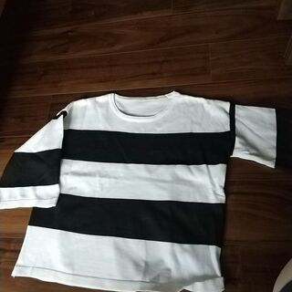 新品 サマーニット 黒白