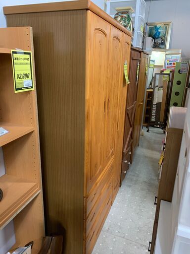【ネット決済・配達可】★来店限定★　ワードローブ　分割タイプ