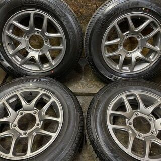 新車外し 2021年製【BS DUELER H/T 175/80R16】夏タイヤ【SUZUKI JB64 ジムニー 純正ホイール 5.5J5HPCD139.7+22】　(VVT248) クレジットカード QR決済可能