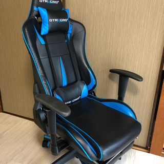 【値下げしました】GTRACINGゲーミングチェア オットマン付き リクライニング 椅子 ゲーム用チェア