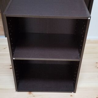！受取人決定済み！[美品]2段カラーボックス　ブラウン