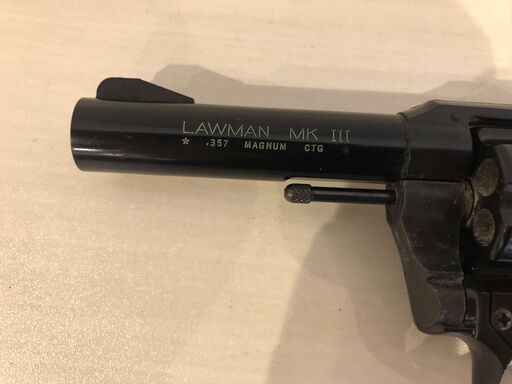 　  モデルガン 動作未確認　LAWMAN MK3 MAGNUM MGC 管RKJ0330