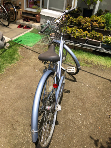 27インチ 自転車 青