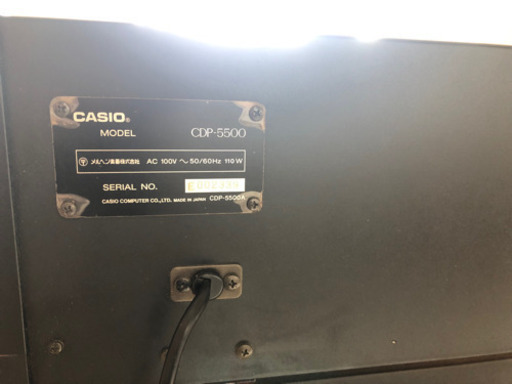 古いカシオの電子ピアノ