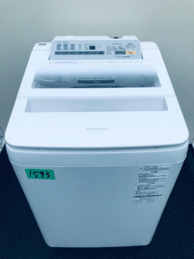 ①‼️8.0kg‼️1593番 Panasonic✨全自動電気洗濯機✨NA-FA80H3‼️