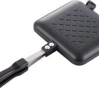 【新品】ホットサンドメーカー 焼き目がサクサク シングル フッ素...
