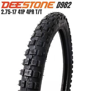 札幌より新品☆2.75-17 ブロックタイヤ 17インチ D98...