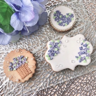 初心者様でもあんしん♡可愛いお菓子教室サロンで紫陽花のアイシング...