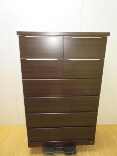 jtp-0302　チェスト　6段　ダークブラウン　①　引出8杯　木製　タンス　箪笥　たんす　家具　収納家具　茶　大容量　衣類収納 jtp-0302 チェスト 6段 ダークブラウン ① 引出8杯 木製 タンス