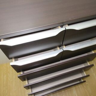 jtp-0302 チェスト 6段 ダークブラウン ① 引出8杯 木製 タンス 箪笥