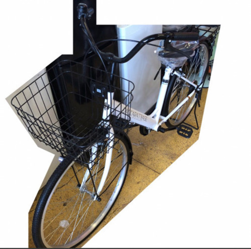 新品 ママチャリ 26インチ 自転車 ダカラットベース(パールホワイト/シングルシフト) FV-B260BA-C【2021年モデル】N