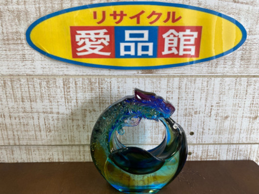 【愛品館江戸川店】台湾　琉園　tittot　龍　ガラス　置物　　ガラスアート　クリスタルガラス ID112-043458-007