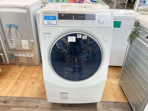 シャープ 10.0kgドラム式洗濯乾燥機 2016年製 ES-ZH1-WL