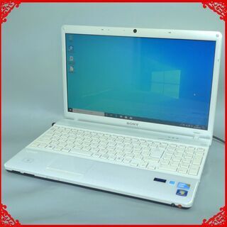 新品SSD-256G ホワイト色 ノートパソコン 中古良品 15.5型 SONY