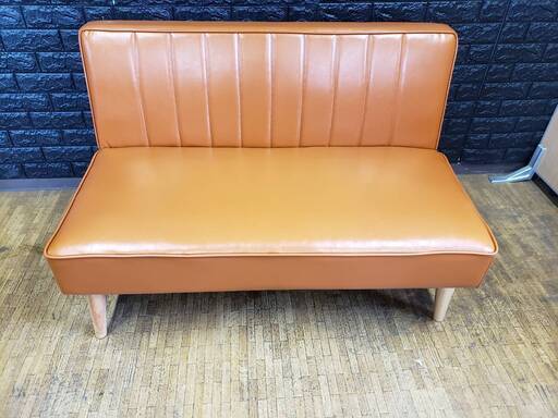 【5418】ソファダイニング・２P単品・ブラウン