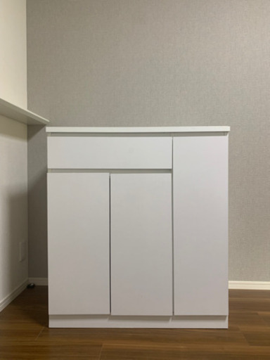 【美品】キッチンボード　白　ホワイト　皿　収納