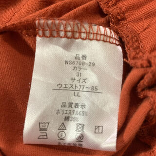 スカーチョ（パンツです）　オレンジ　Lの画像