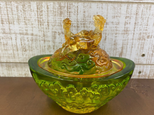 【愛品館江戸川店】台湾 琉園 tittot 小物入れ ガラスアート ID112-043462-007