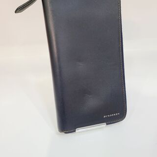 【愛品館市原店】BURBERRY 長財布 ラウンドジップペビジネ...