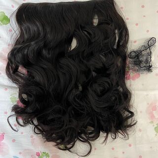 UHair ヘアエクステンション クリップ付き 50cm (カーリー)
