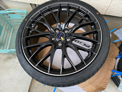 【●タイヤ・ホイールＳＥＴ●】*【4本セット】*[新品]*[19インチ]*[Precious HM-1]*[8J+35]*[235/35R19]*[マークXジオ]*[4本SET]*[プレシャス]*[MB/RP]*[メッシュ]