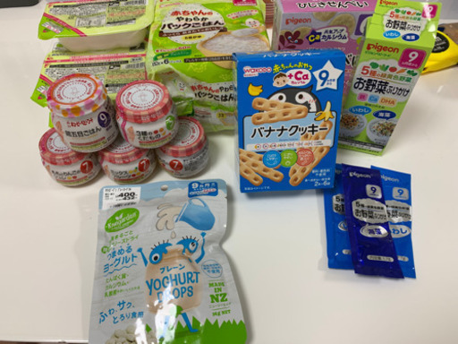 離乳食、おやつセット売り