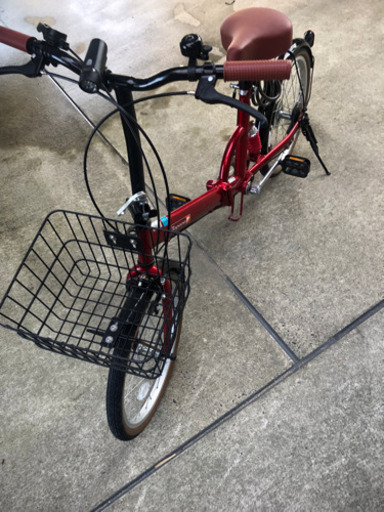 おしゃれ　折り畳み自転車　サスペンション　6段変速　現在決済用