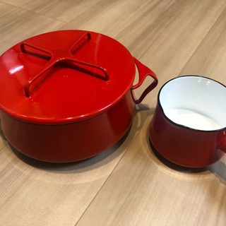 ダンスク　ホーロー鍋　ミルクパンセット　☆美品