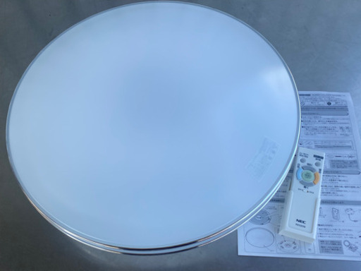 美品！NEC LEDシーリングライト◇〜8畳◇2020年製 照明◇ホタルクス/調光/調色/留守タイマー◇HLDC08202◇JL-0092★