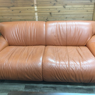 [週末お値下げ中]大川家具　ソファ　2人用　美品