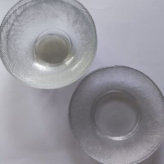 ②フランスarcoroc社製 ガラスボウル+プレート ×4セット