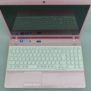 SONY VAIO VPCEH39FJ ソニーパソコン 15.5型 新品高速SSD ピンク ノートパソコン Windows10 中古美品 15.5型 SONY