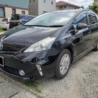 プリウスα　S　車検令和5年5月迄★諸費用コミ★９インチナビ★フルセグTV★後席モニター★HID★美車★格安にて！

の画像
