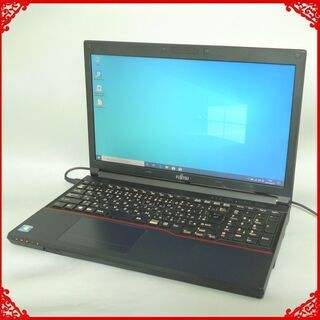 在庫処分 ノートパソコン 中古動作良品 15.6型 富士通 A553/G Celeron 4GB 320G DVDRW 無線 Bluetooth Windows10 Office 即使用可能