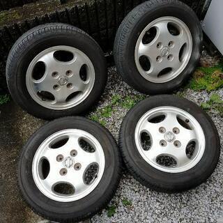 軽自動車に！155/65R13 バリ溝ホイールセット