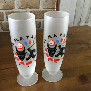 ガラスのグラス2点の画像