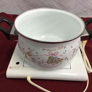  電気加温台 加温 保温プレート IH対応 両手鍋 セット