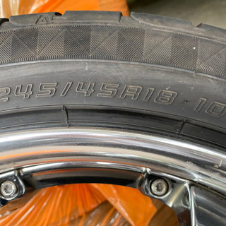 販売済　245/45R18タイヤ・アルミ4本セットの画像