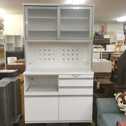 S149 ユーアイ　 キッチンボード、食器棚、幅120cm 高さ206cm