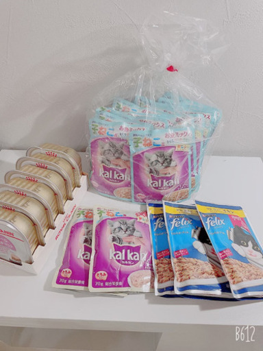 【新品】子猫用・成猫用　餌セット　キャットフード（パウチ）　108食分