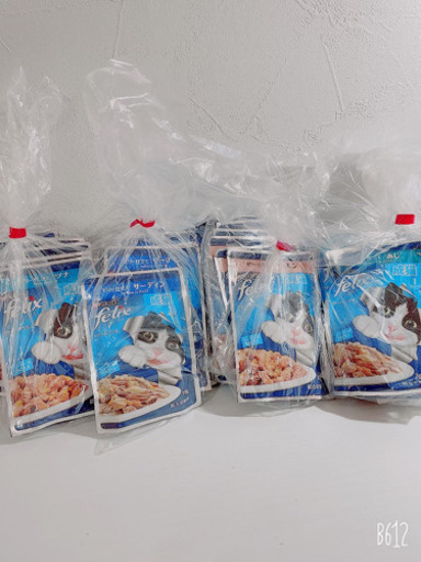 【新品】子猫用・成猫用　餌セット　キャットフード（パウチ）　108食分