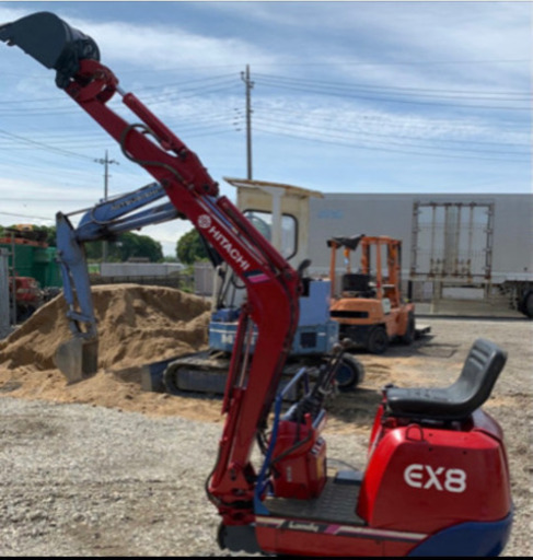 値下げしました。日立　EX8 ミニユンボ