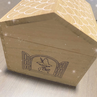 ムーミン　お家型　小物入れ　木箱の画像