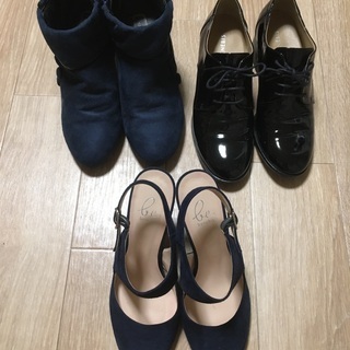 【セット売り】レディース靴3足 23センチ
