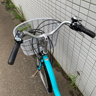 YAMAHA pas natura 水色　新基準　電動アシスト自転車