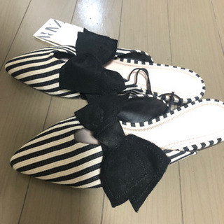 ZARA リボンサンダル　未使用