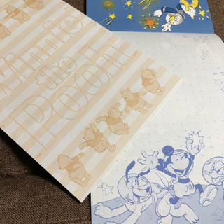 【中古】便箋と封筒が1枚に✉️（ディズニー）各種の画像